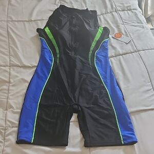 Stylish Black and Blue Jumpsuit